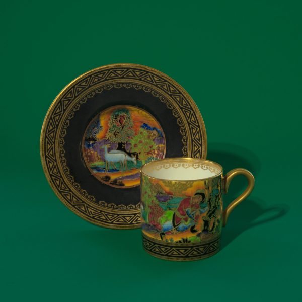“Fairyland Lustre” Coffee Cup and Saucer