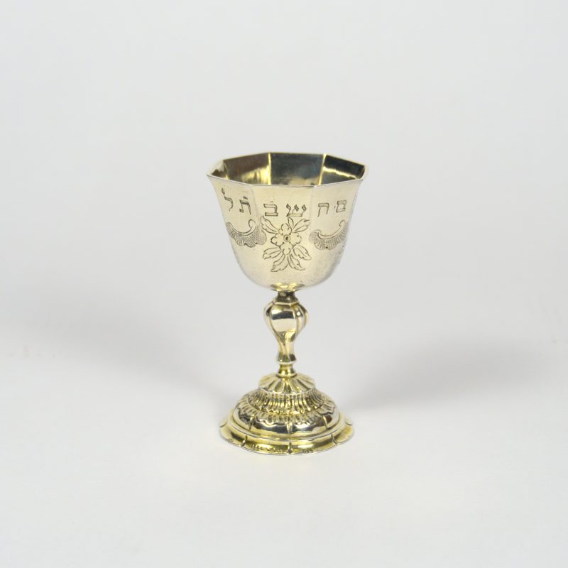 silver-gilt kiddush cup
