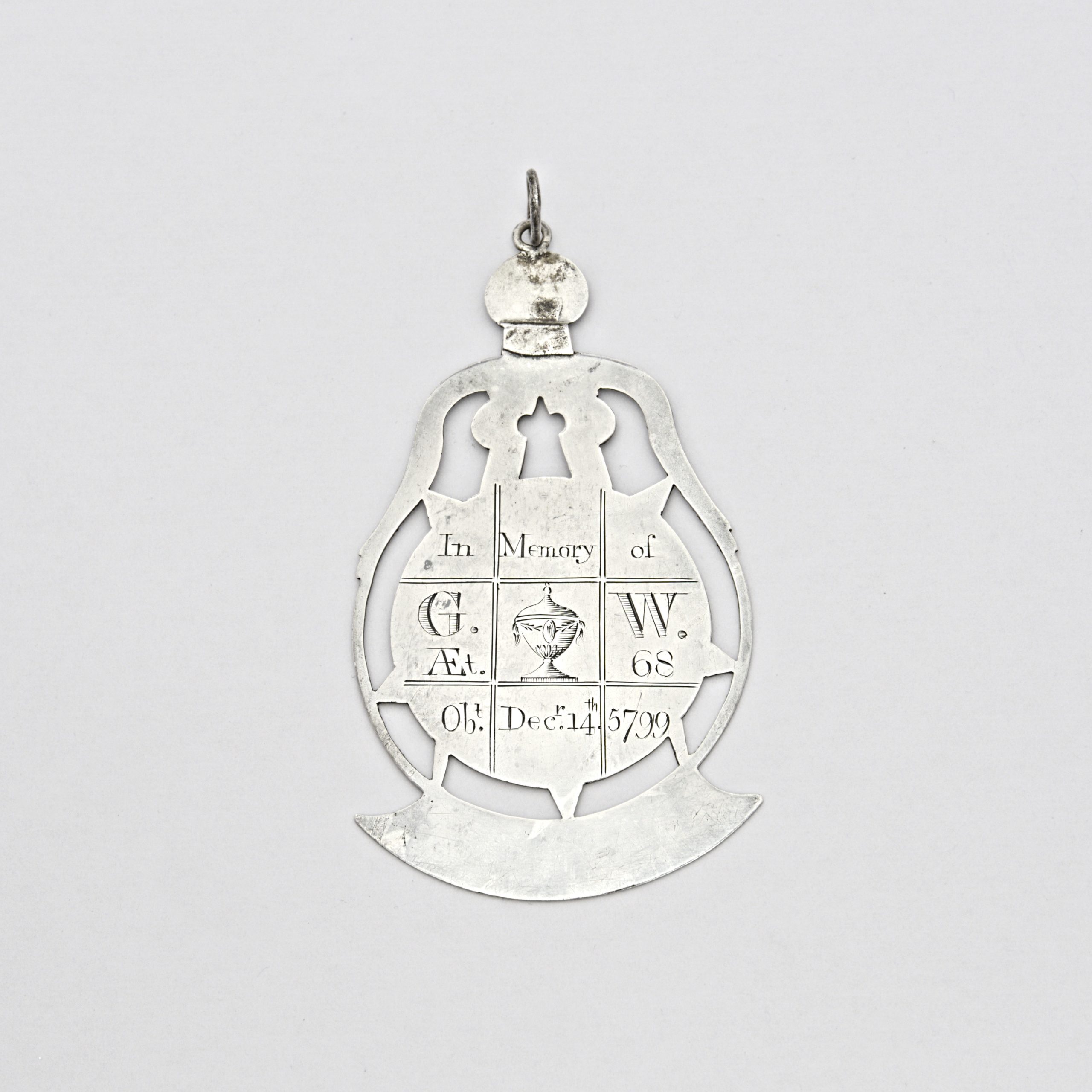 Silver masonic mark jewel