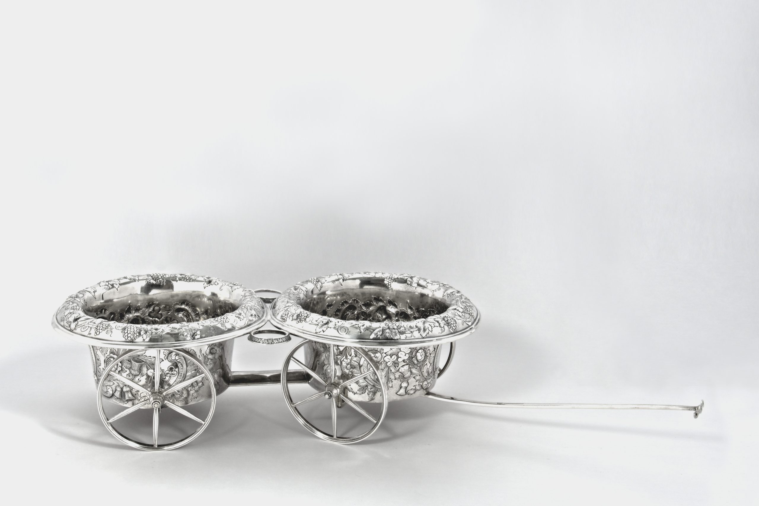 Silver Wine Wagon - Image 2